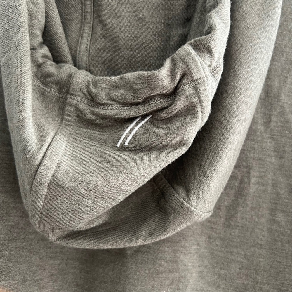 RECREAT//ON Thread Supply Tencel Modal Athletic Hoodie Tunic Women's Large Gray - Picture 6 of 6